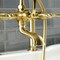 Kingston Brass AE103T7 Deck Mount Clawfoot Tub Faucet, Brushed Brass AE103T7 - alternate 6